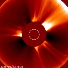 Latest LASCO C2 image of the Sun