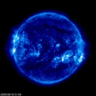 Click for time-lapse image of the sun