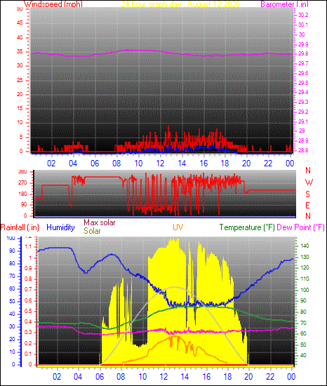 24 Hour Graph for Day 12
