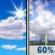 Friday: A chance of showers and thunderstorms between 2pm and 5pm, then showers and thunderstorms likely. Mostly sunny, with a high near 87. West wind 3 to 8 mph. Chance of precipitation is 60%. Friday: Mostly Sunny then Chance Showers And Thunderstorms