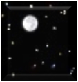 Night time, Dry, Mostly cloudy