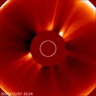 Latest LASCO C2 image of the Sun