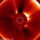 Latest LASCO C2 image of the Sun
