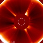Latest LASCO C2 image of the Sun